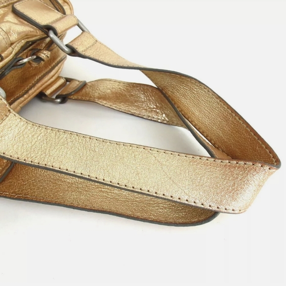 AUTHENTIC GOLD CHLOE BETTY SHOULDER BAG LEATHER - Picture 9 of 12